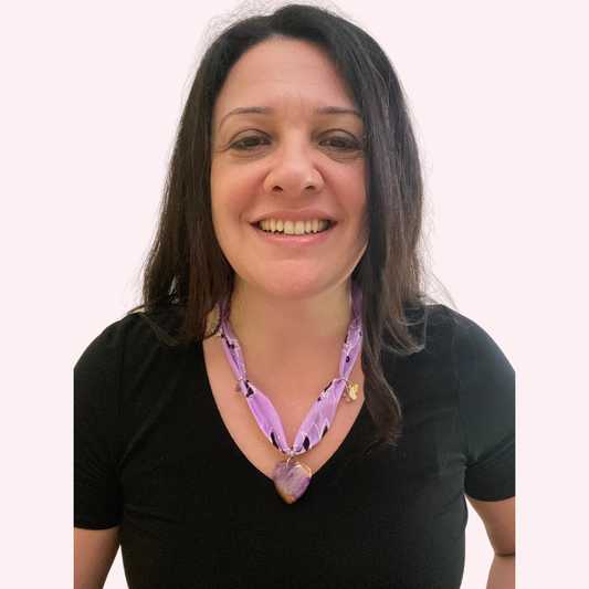 Amethyst Bloom Bandana Necklace