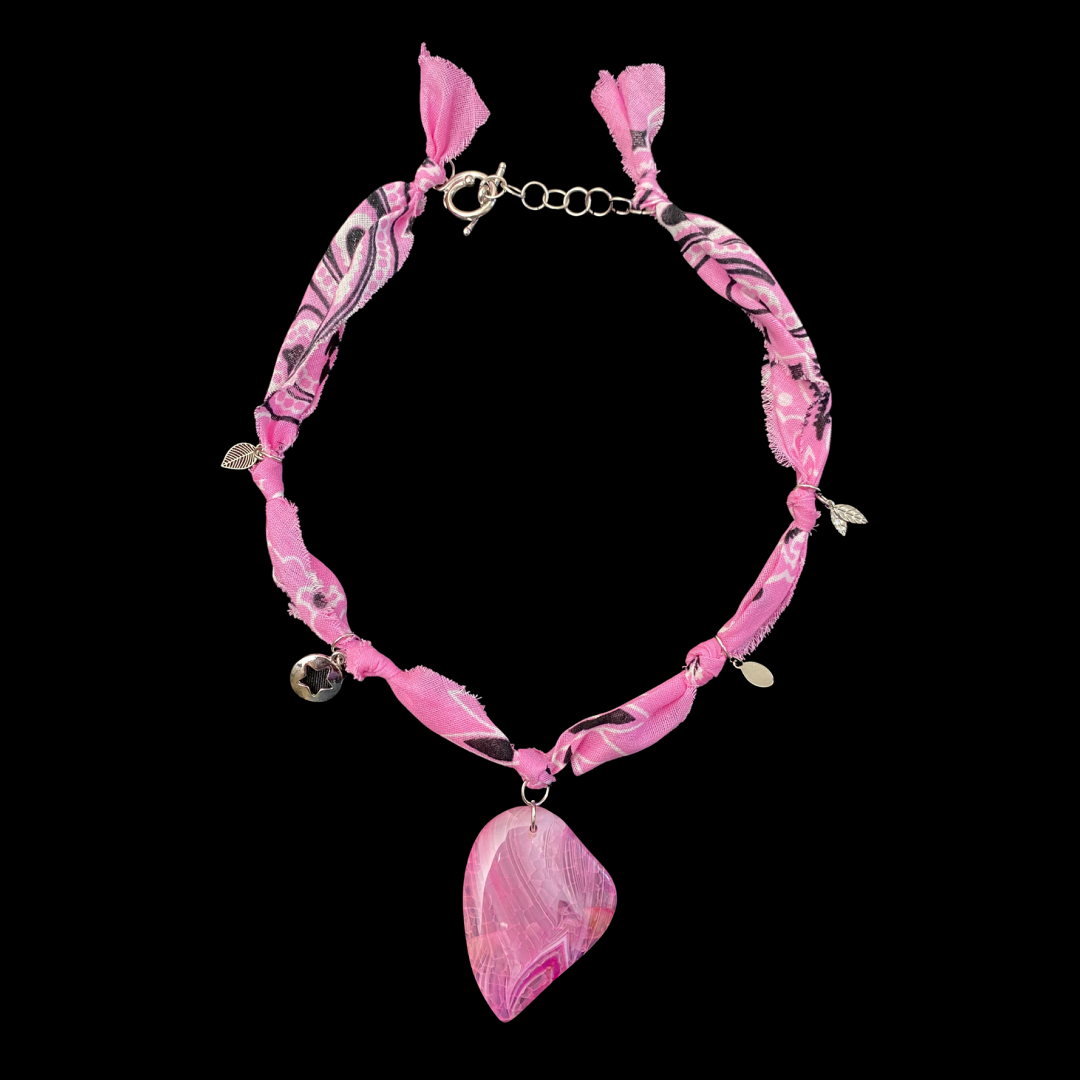 Rose Drift Bandana Necklace