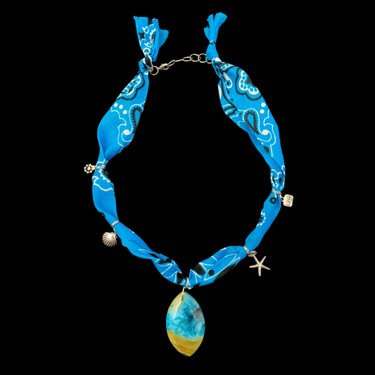 Coastal Vibe Bandana Necklace