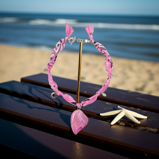 Rose Drift Bandana Necklace